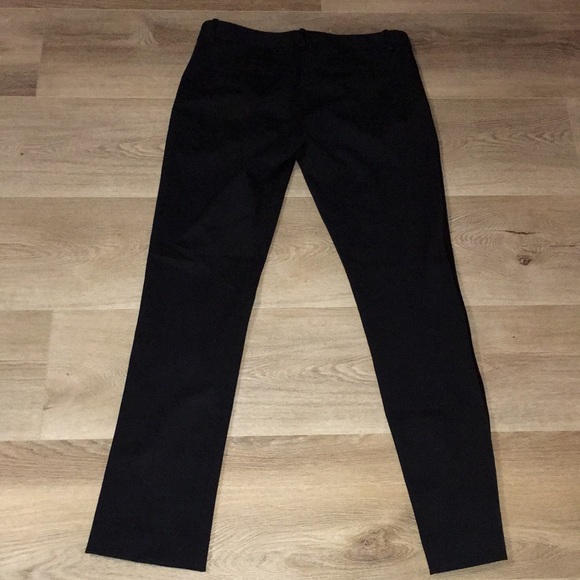 THEORY WOOL NWOT BLACK TUXEDO STRAIGHT LEG SATIN SIDE BELTED PANTS SIZE 10 luvvv - Picture 8 of 11